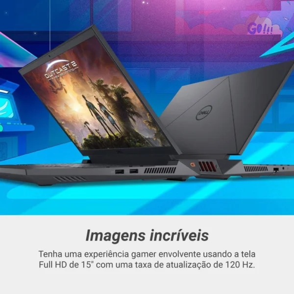 Notebook Gamer Dell G15 Intel Core i5 13ª Geração, 8GB RAM, 512GB SSD RTX3050 - G15-i1300-A25P